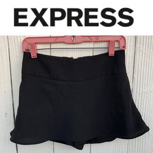 Express Skort High Waisted Black Dressy